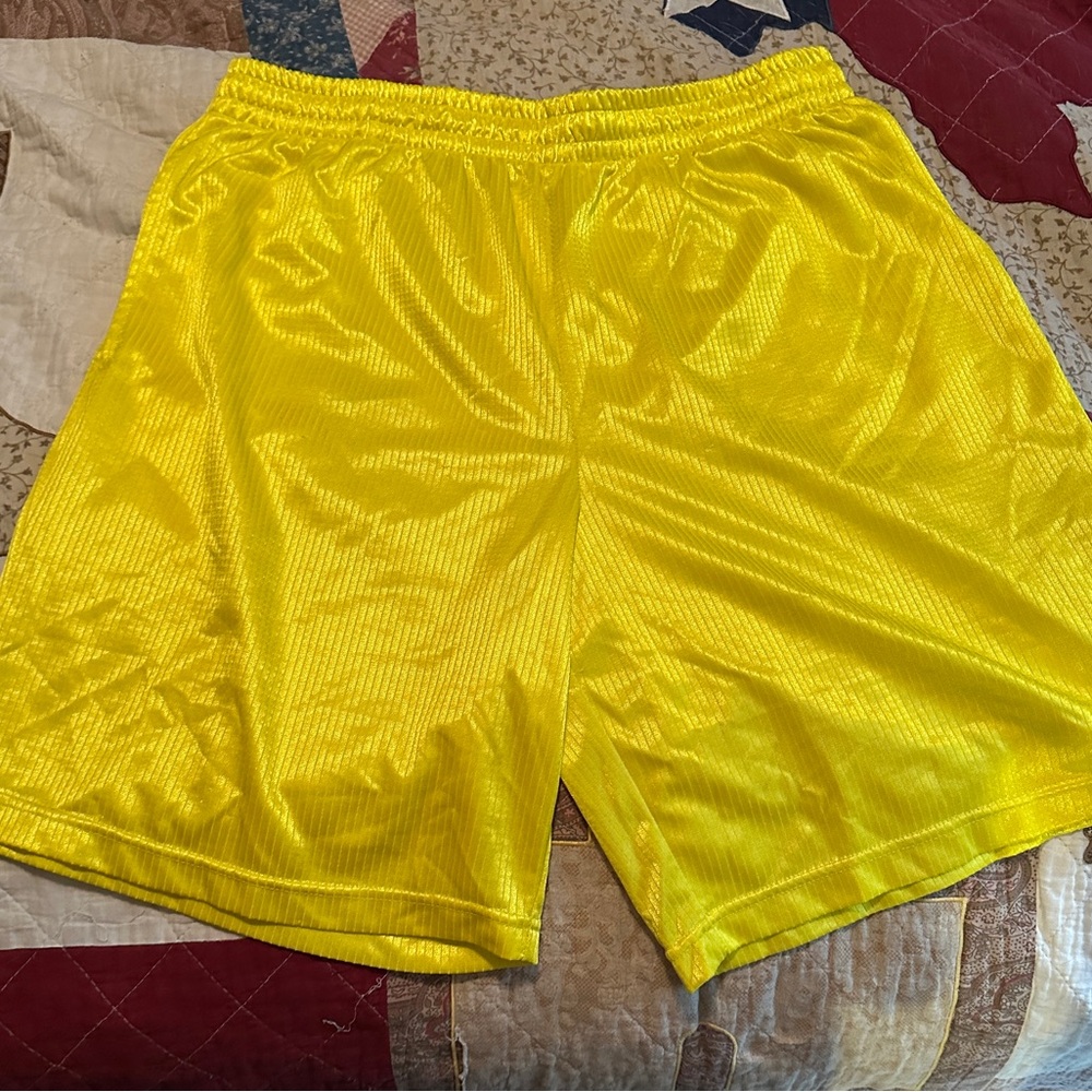 STARTER Men's Bright Yellow Athletic Shorts